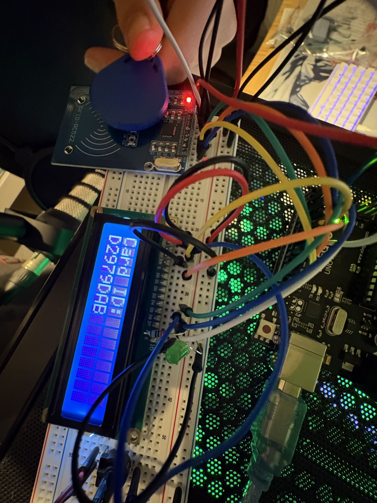 RFID tag testing and component detail